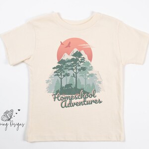 Homeschool Adventures Tshirt, Toddler Homeschool Shirt, Homeschool Mom Tee, -Baby, Toddler, Adult, Kids, Youth Shirts, Roaming Designs Co.
