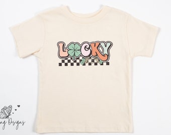 Lucky Clover Shirt, Toddler Shirt, Kids Shirt, Baby Bodysuit, RoamingDesignsCo, St Patricks Day Shirt.