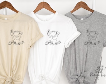 Surro Mama Custom Stork Left Chest Tshirt, Personalized Surrogate Mother Tee, Surrogacy Gift, IVF,Infertility, Team Stork Surrogate GMC Tee