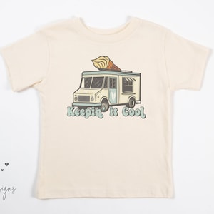 Keepin' It Cool T-shirts, Ice Cream Truck Shirt, Unisex Summer Tee, Summer Shirts, Cool Boys Shirt, Roaming Designs Co.