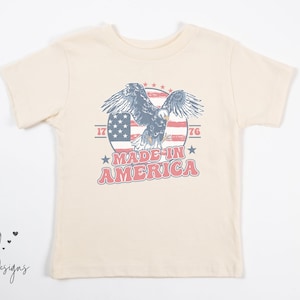 Made In America T-Shirt, 1776 Tshirt, 4th Of July Shirt, Fourth Of July Tee, Toddler Independence Shirt, Unisex Tee, Roaming Designs Co.