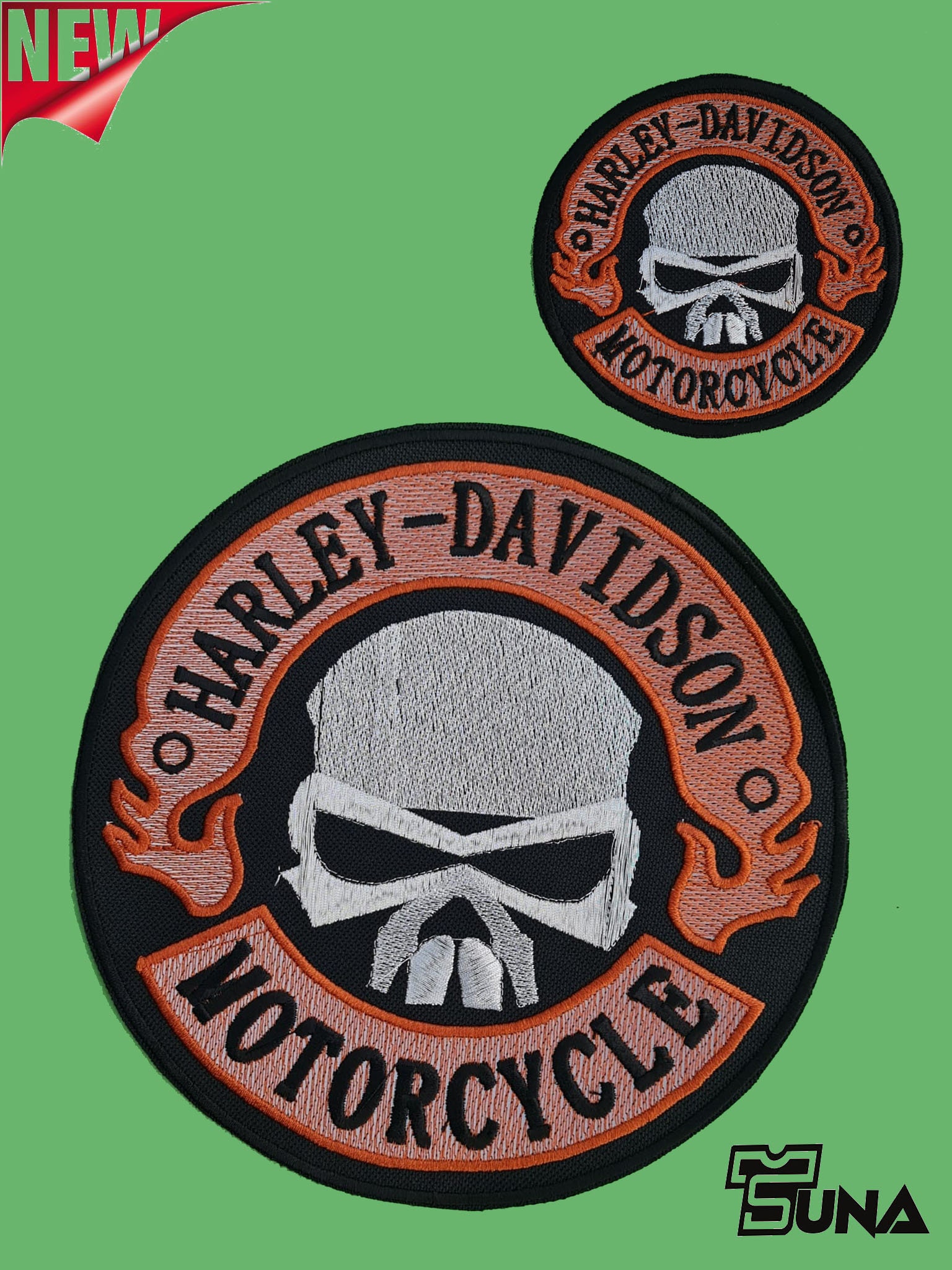 Large Skull Badges Embroidered Back Punk Patches , Biker Patches for Vests,  Biker Patch Iron On, Patches for Jackets 