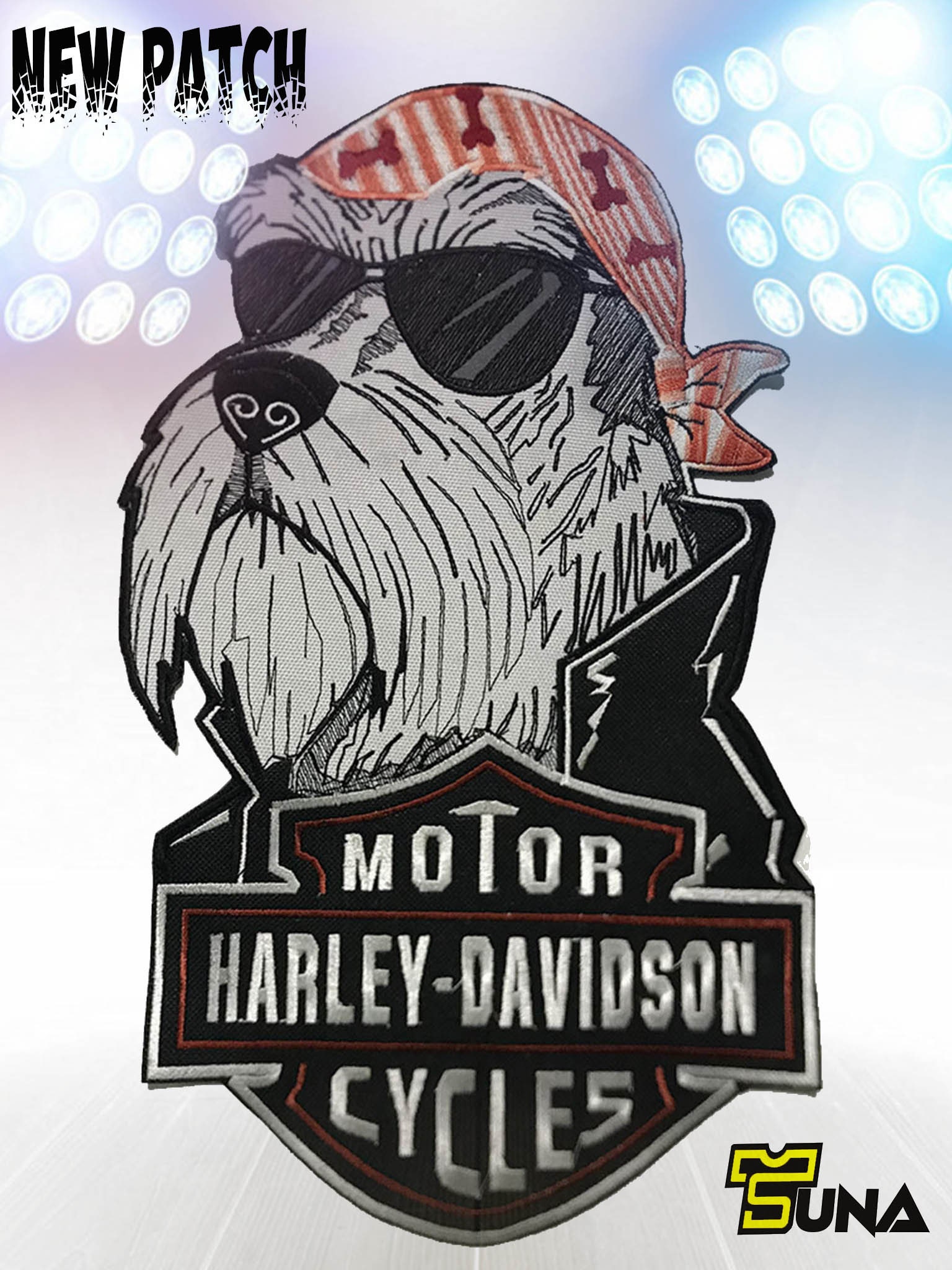 Harley Funy Dog Motorbike Large Back Patch Custom Biker Vest - Etsy