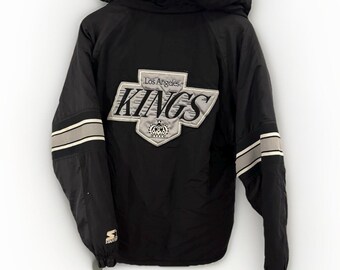 ジャケット・アウター 90's CHALKLINE Los Angeles KINGS jacket Vintage Los Angeles Kings Jacket Large Black Chalk Line