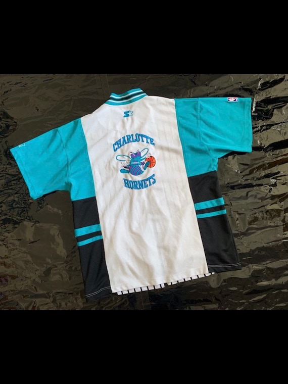 Starter Jersey Shirt Sweatshirt Charlotte Hornets… - image 1