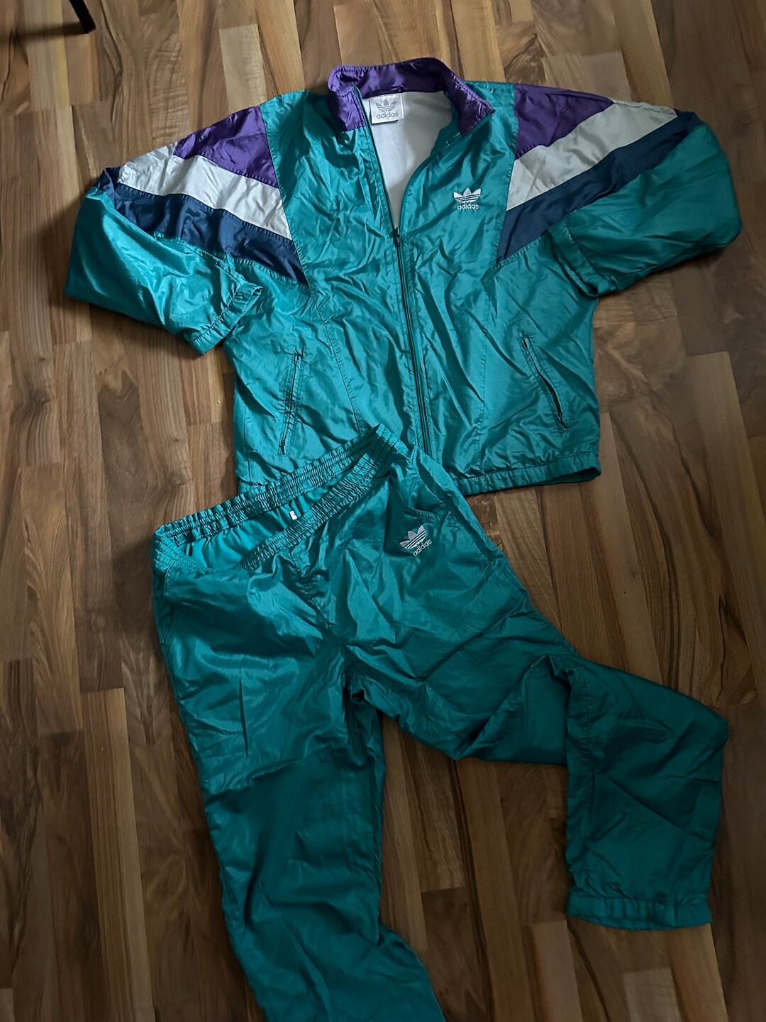 Adidas Tracksuit Size L Retro Vintage Tracksuit Adidas Etsy