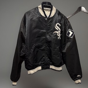 ウェア sox vintage jacket 90s Vintage 90s Jeff Hamilton Chicago White Sox Jacket Mens 6XL