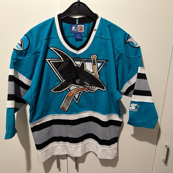 Starter Jersey Shirt San José Sharks Size S-M NHL Vintage Eishockey Trikot