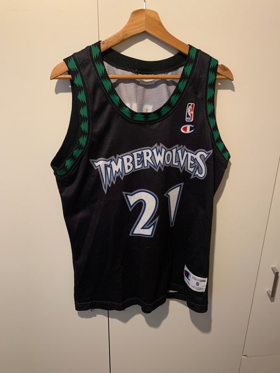 Vintage 90's NBA Minnesota Timberwolves Embroidered Sweater Black (L) –  Chop Suey Official