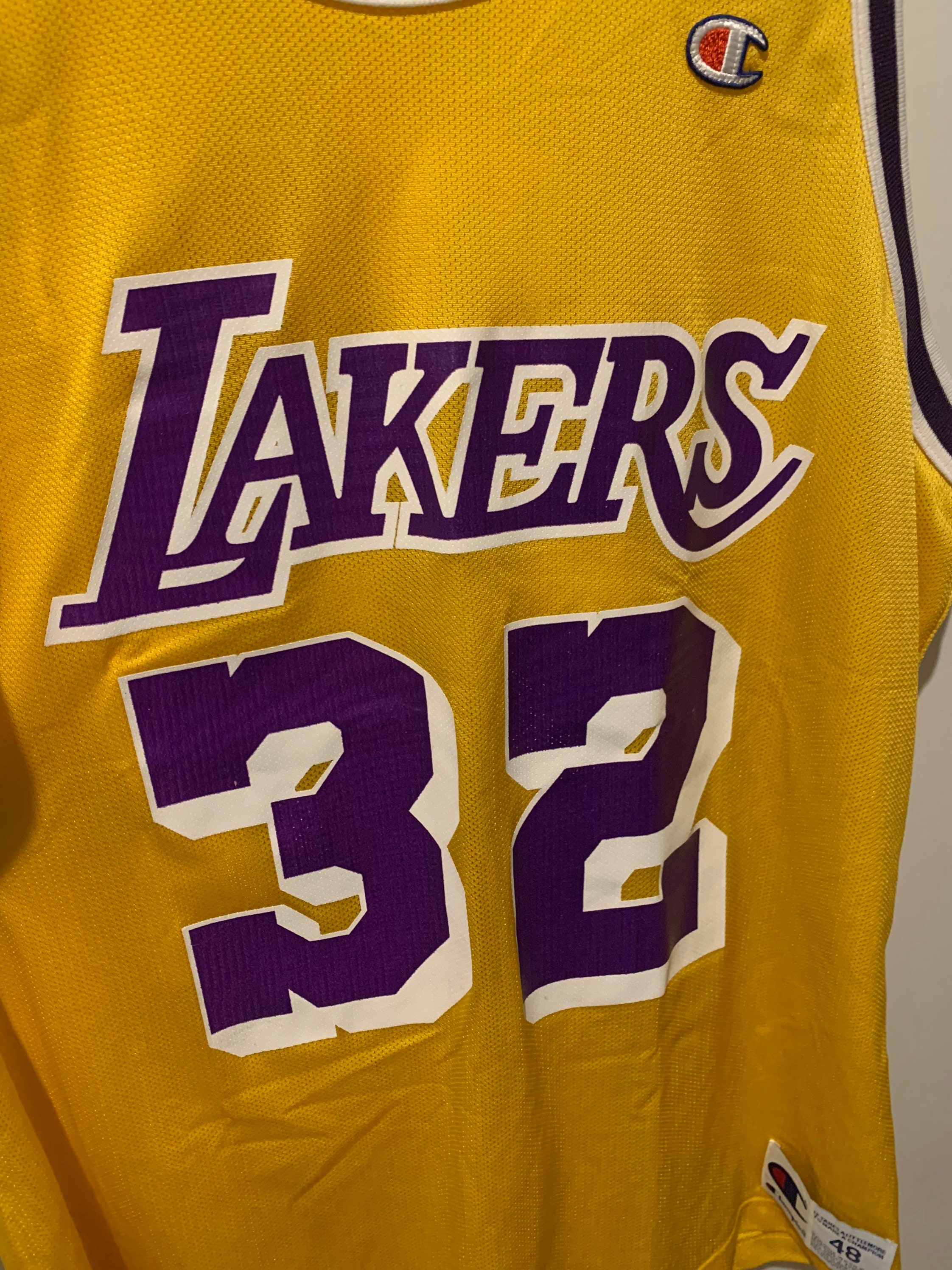 Champion Jersey Los Angeles Lakers Size XL 48 NBA Magic Johnson 32