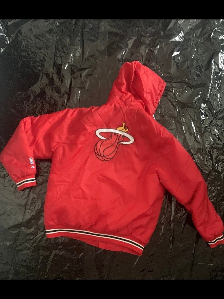 Miami Heat Track Jacket Mens Red and Black Velour Basketball 3XL NBA