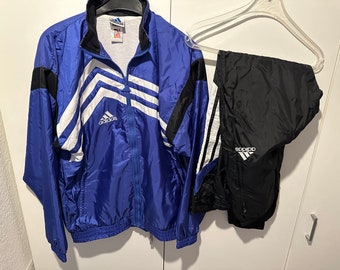 Adidas Survêtement Jogging Costume Taille M Rétro vintage Survêtement