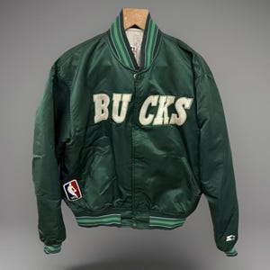 Veste de départ Milwaukee Bucks taille L NBA rétro vintage Bucks années 90