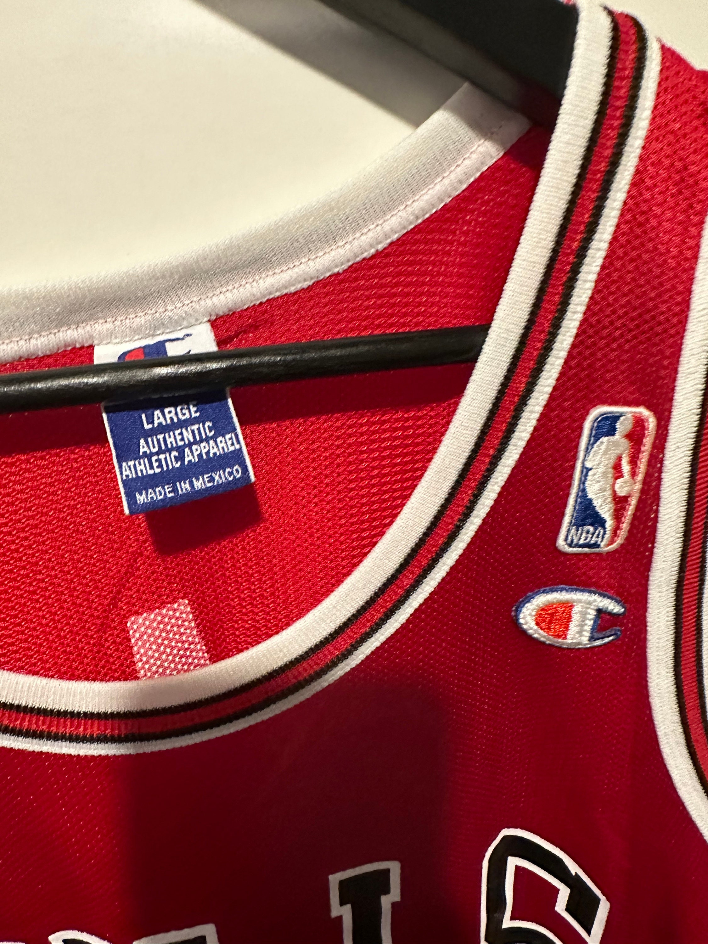 Champion Jersey Chicago Bulls L 44 Vintage NBA Brand 42 Jersey - Etsy