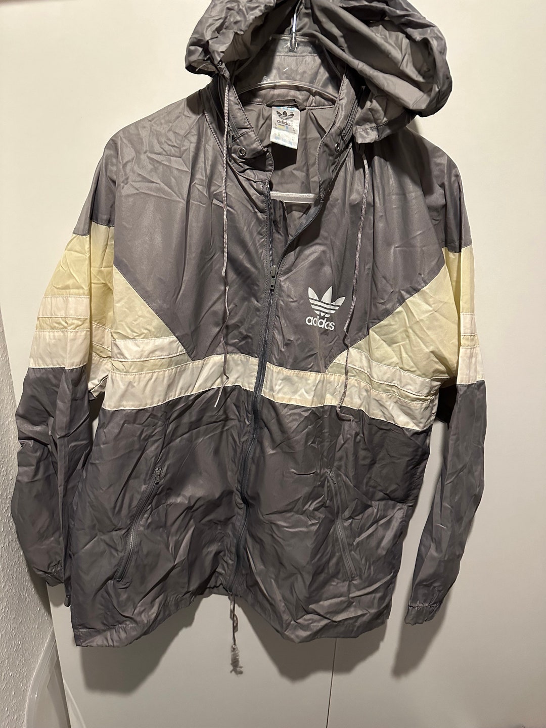 Adidas Coupe-vent Veste Taille M Rétro vintage Track JACKET Veste