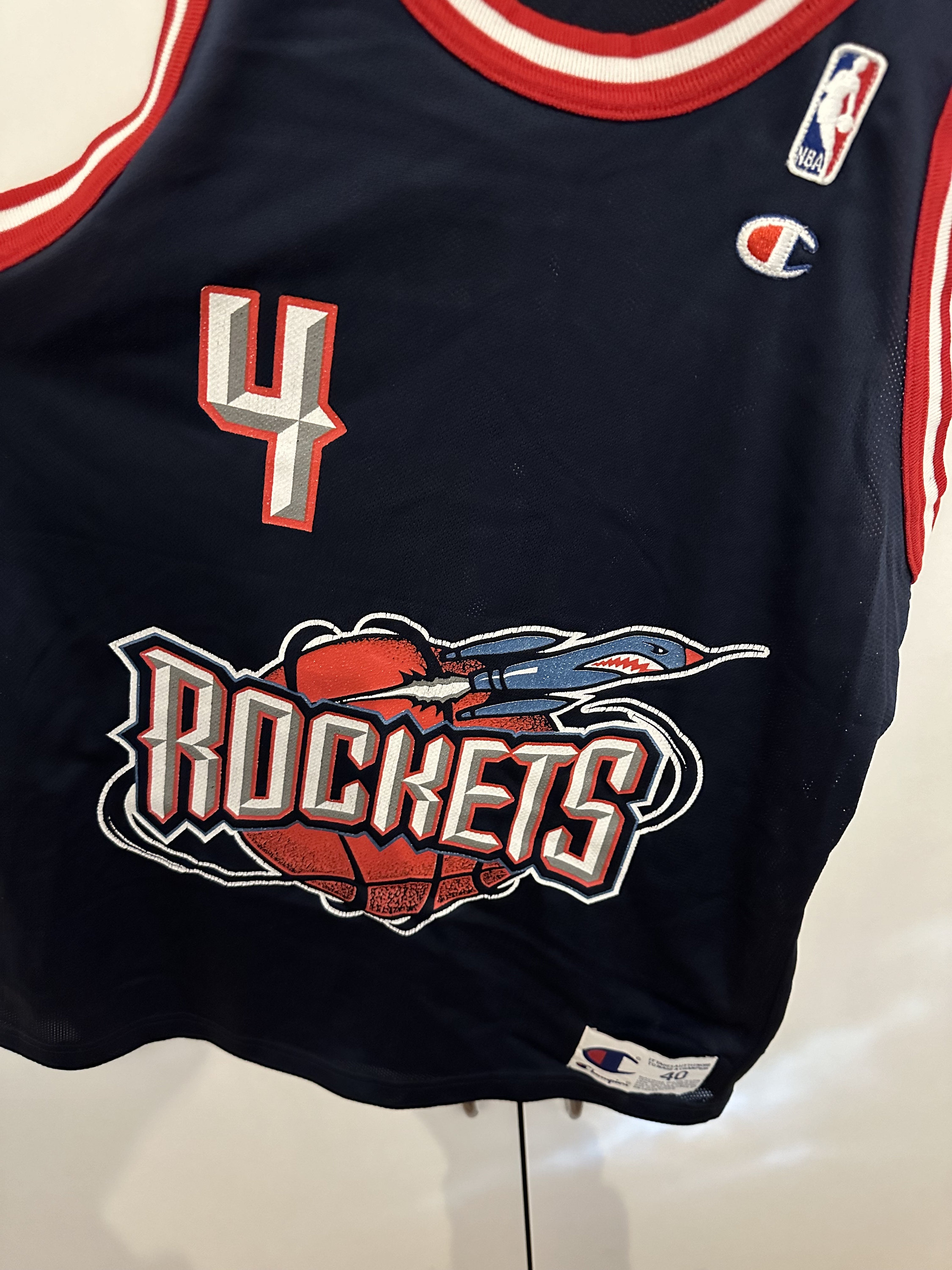 Champion Jersey Houston Rockets Size M 40 NBA Charles Barkley 4