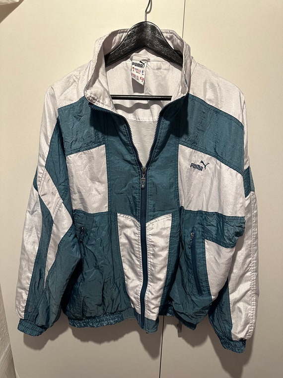 Puma Windbreaker Jacket Size M Retro Puma Jacket Etsy