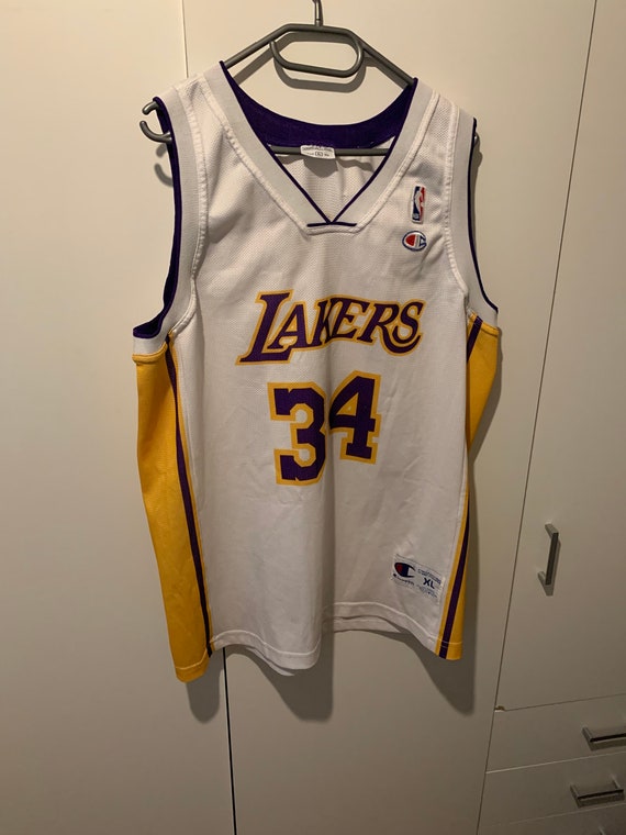 Champion Jersey Los Angeles Lakers Size XL NBA Shaquille O'neal 34