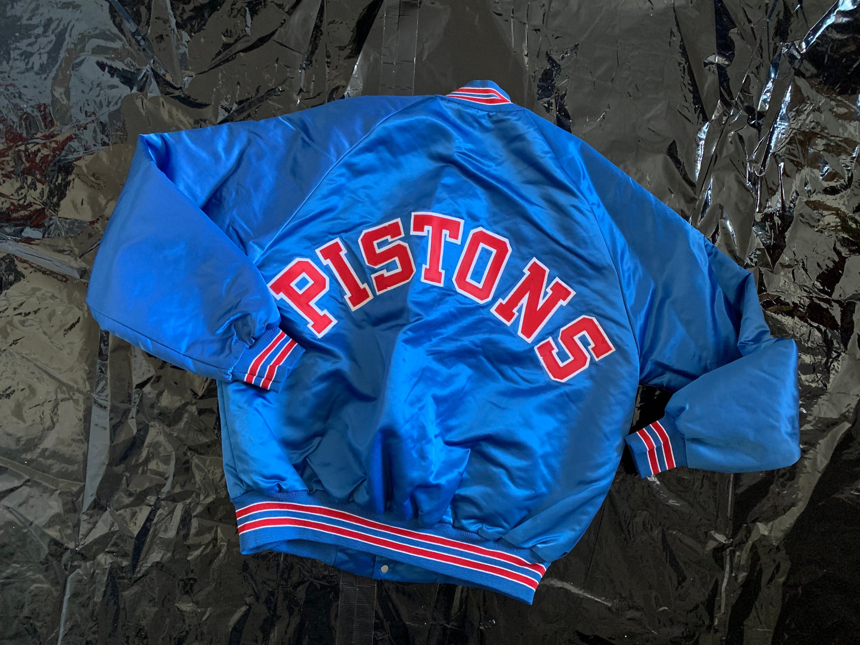 Vintage 80s DETROIT PISTONS NBA Starter Nylon Jacket L – XL3 VINTAGE  CLOTHING