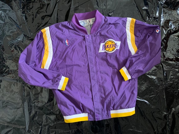 Champion Trainingsanzug Los Angeles Vintage Etsy Warm L up Lakers Size - Tracksuit