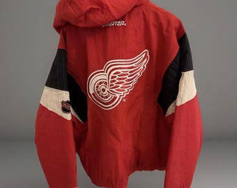 Starter Jacket Detroit Red Wings Size XL NHL Retro Vintage Jacket 90s jacket
