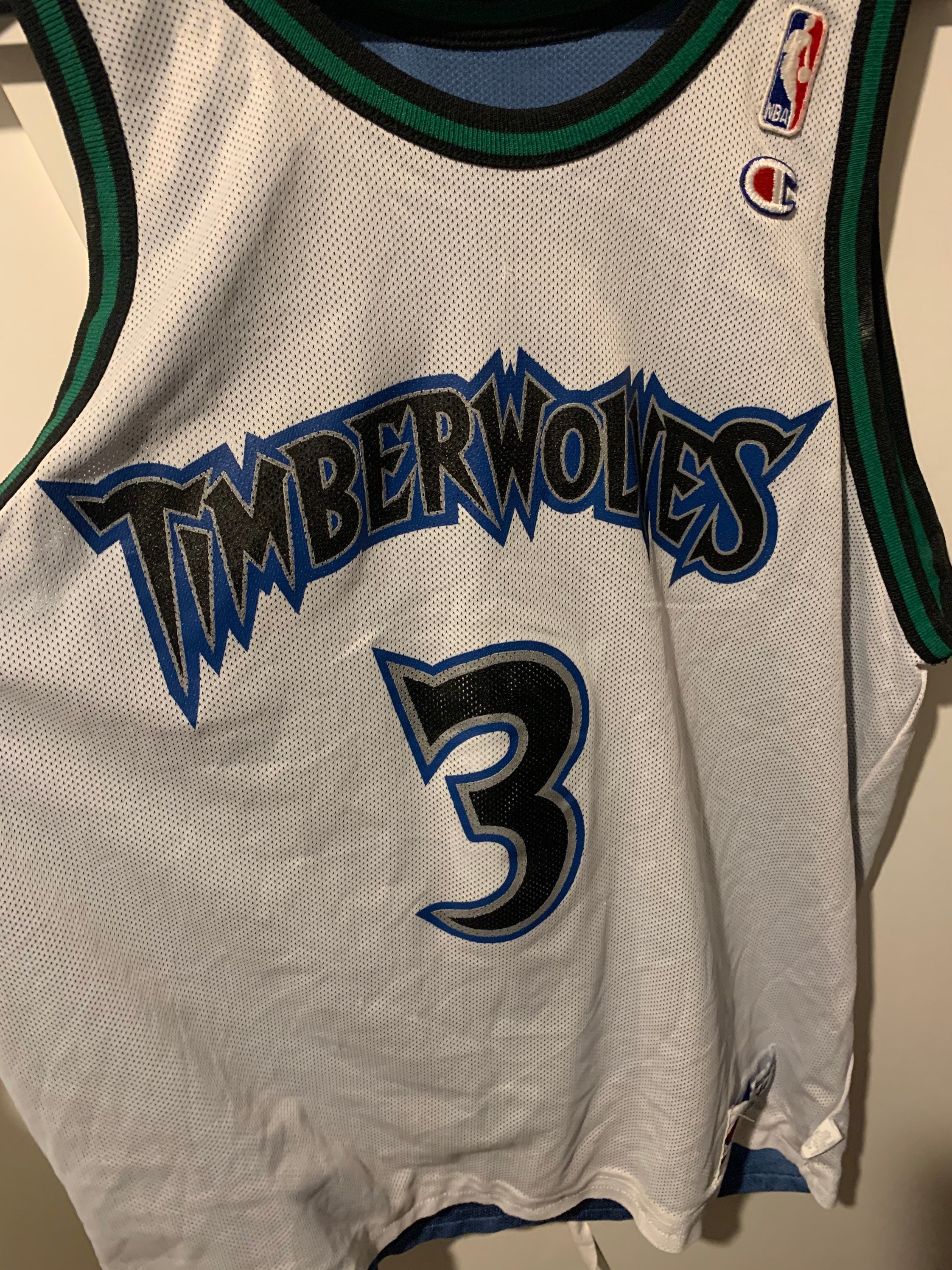 Champion Jersey Minnesota Timberwolves Size L Size 44 NBA Marbury
