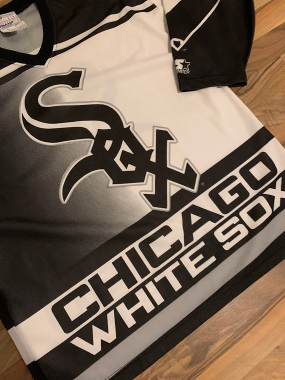 Starter Shirt Chicago White Sox Size L NBA Vintag… - image 4