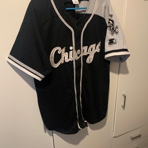 Maillot De Baseball Vintage Rawlings Chicago White Sox - Taille L Enfant - Blanc Deadstock