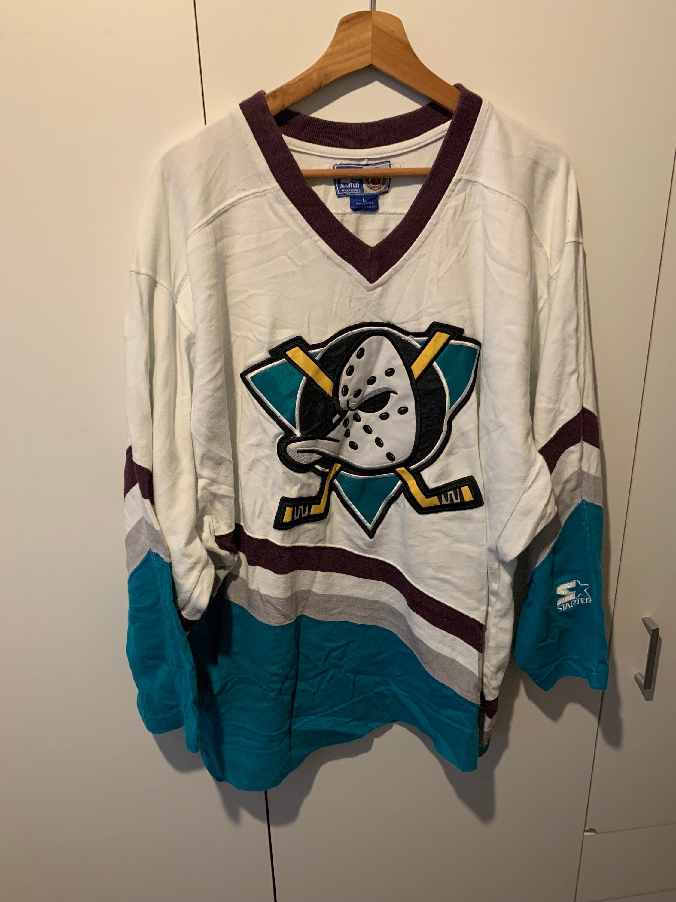 Mighty ducks starter jersey on sale