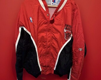 Champion Warm up Jacket Chicago Bulls NBA Size L Retro Vintage