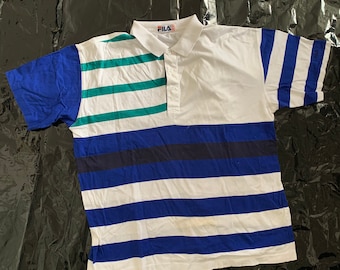 Fila Shirt Size L Vintage retro polo shirt