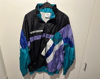 Adidas Windbreaker Jacke Size L Retro Vintage Track JACKET