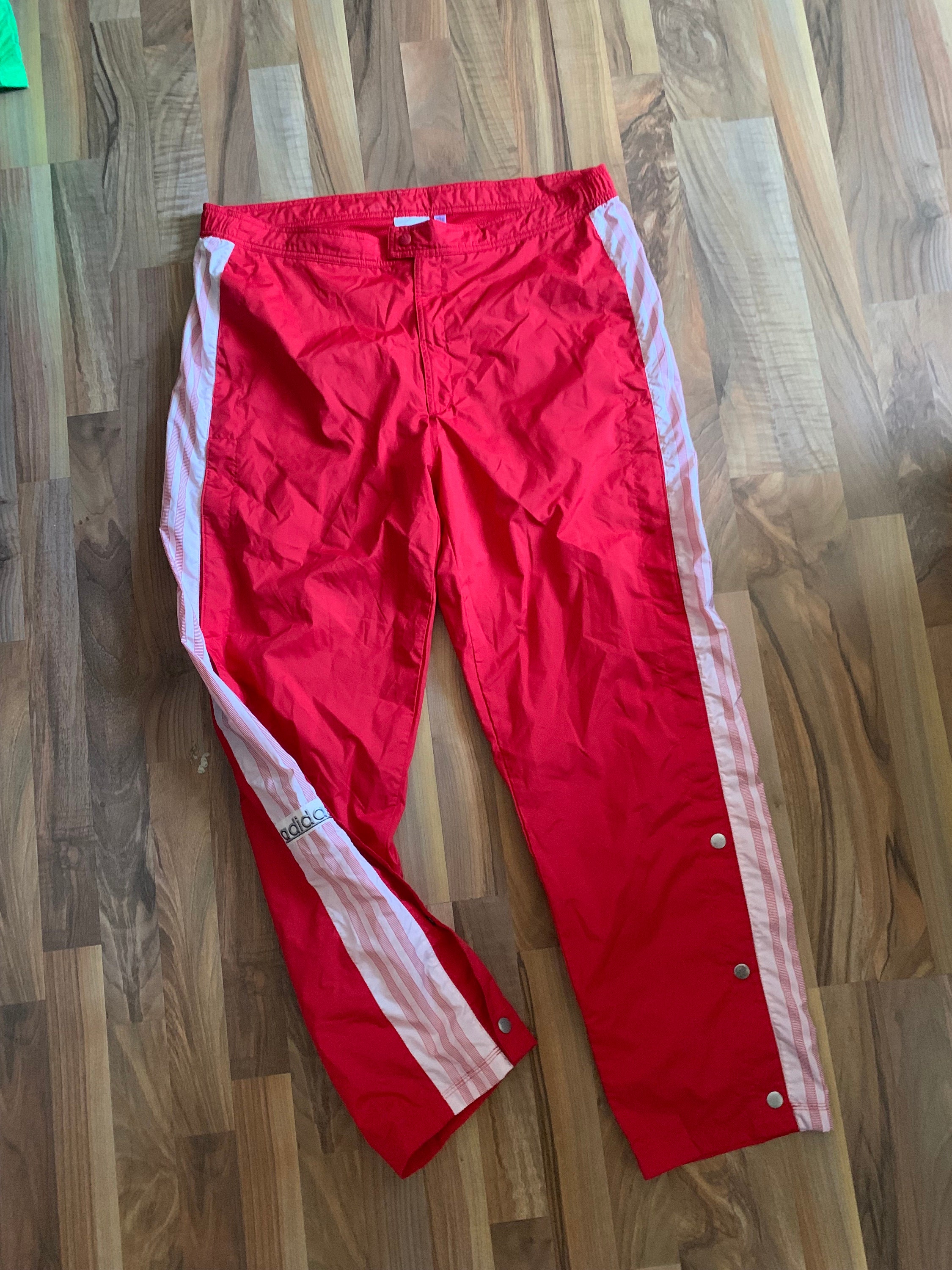 adidas striped button pants