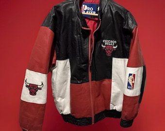 Chicago バスケットボール レザージャケット Starter スターター NBA シカゴブルズ レザージャケット