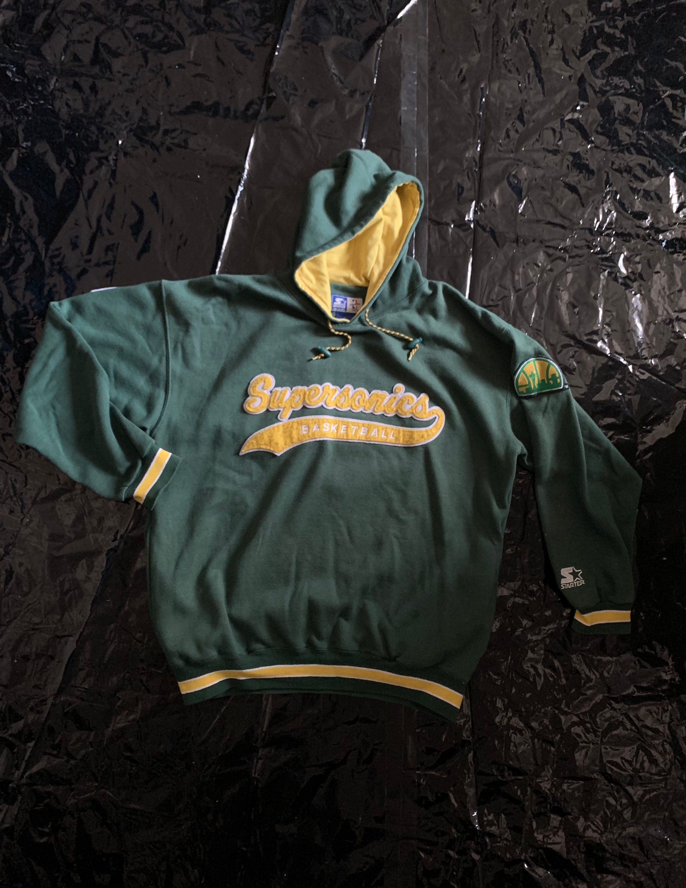 Vintage Starter - Seattle SuperSonics Embroidered Crew Neck Sweatshirt 1990s Large