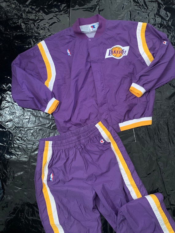 Champion Trainingsanzug Los Angeles Lakers Size XXL Vintage Warm up  Tracksuit - Etsy