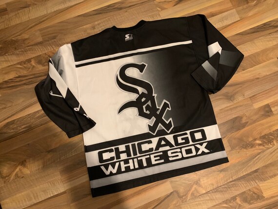 Starter Shirt Chicago White Sox Size L NBA Vintag… - image 2