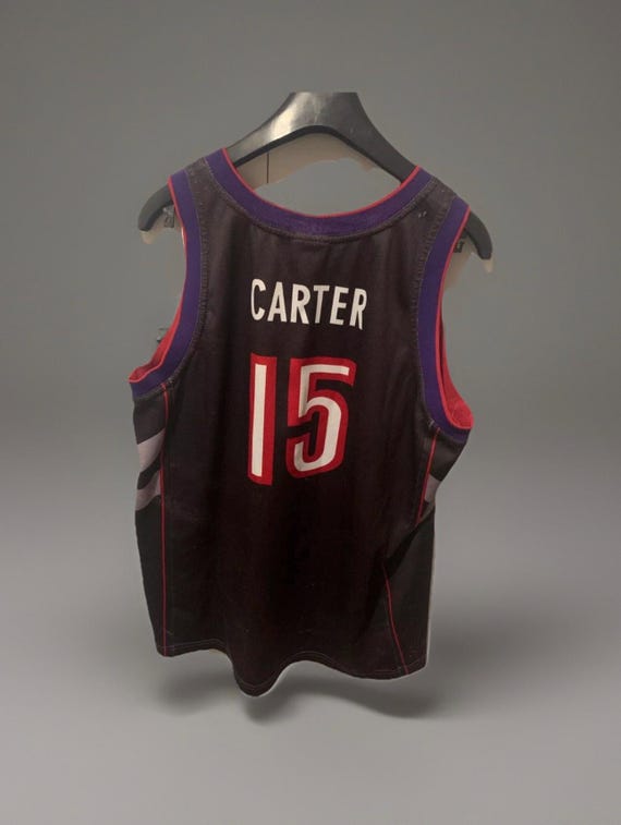 値下げ可　Vince Carter Champion Rookie Jersey Vintage NBA Vince Carter Toronto Raptors Champion White Replica
