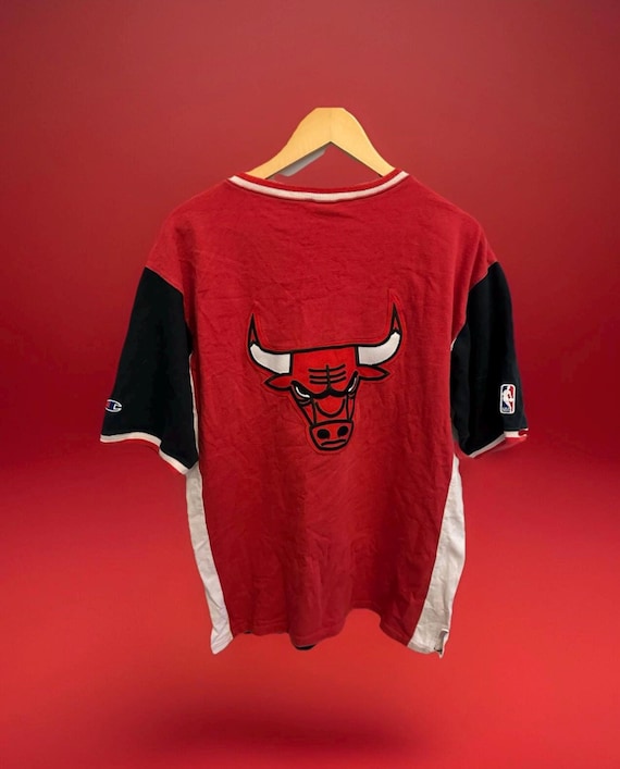 Champion Shooting Shirt Chicago Bulls Size L Retro Vintage Jersey