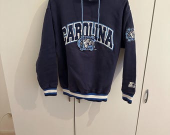 Starter Hoodie Pullover North Carolina Size M Retro Vintage Tar Heels