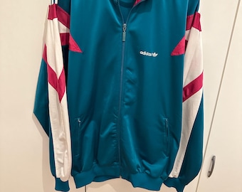 Adidas 70s Vintage Zip Track Top Jacket, Size 106, Blue, Men Women