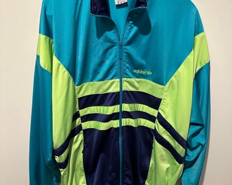 Adidas Windbreaker Jacke Size L Retro Vintage Track JACKET