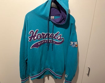 Starter Hoodie Pull Charlotte Hornets Taille L NBA Rétro vintage Hornets