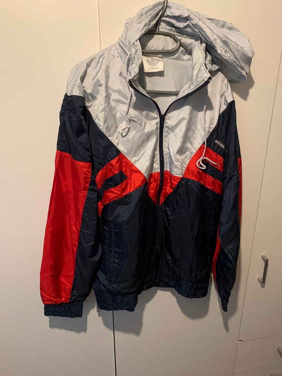 Giacca antivento Adidas Taglia L Giacca da pista vintage retro Etsy Italia