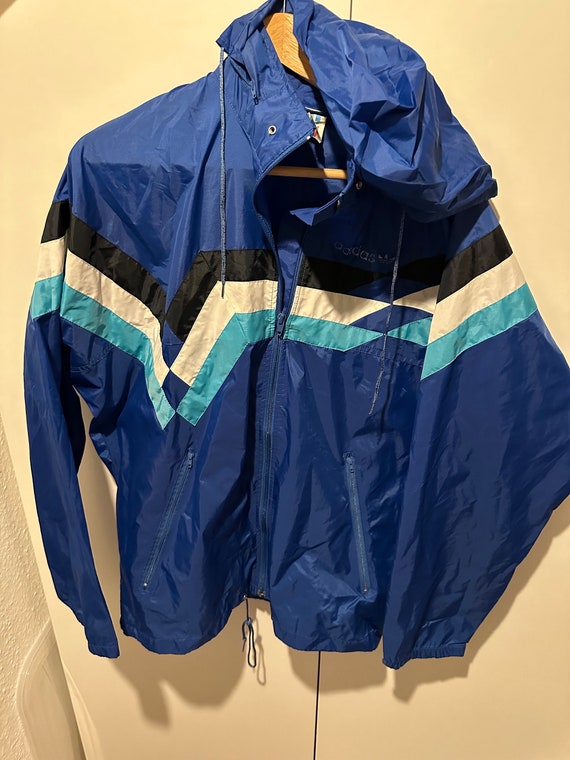 Adidas Windbreaker Jacket Size M Retro Vintage Track JACKET - Etsy