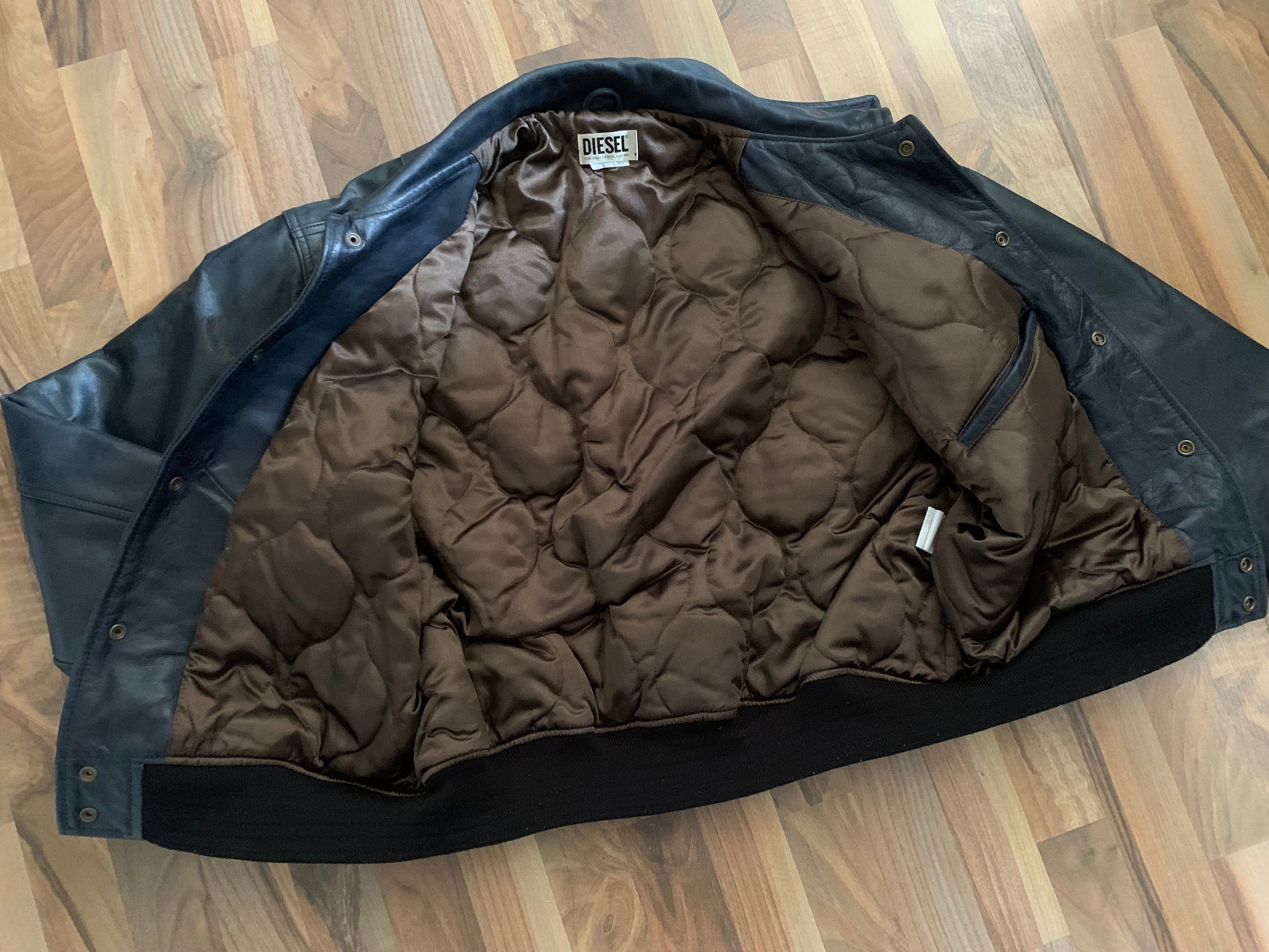 DIESEL Leather jacket 80's〜90 Vintage diesel leather jacket - Gem