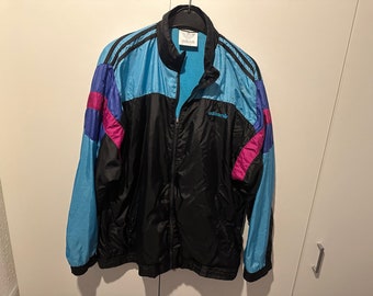 Adidas Windbreaker Jacke Size M-L Retro Vintage Track JACKET