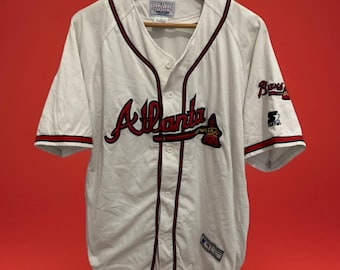 1990-1999 Size 52 Atlanta Braves Russell Authentic Diamond Jersey