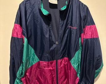 Adidas Windbreaker Jacke Size L Retro Vintage Track JACKET