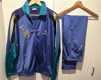 Sergio Tacchini Trainingsanzug Size L Retro Vintage Jogginganzug Tracksuit